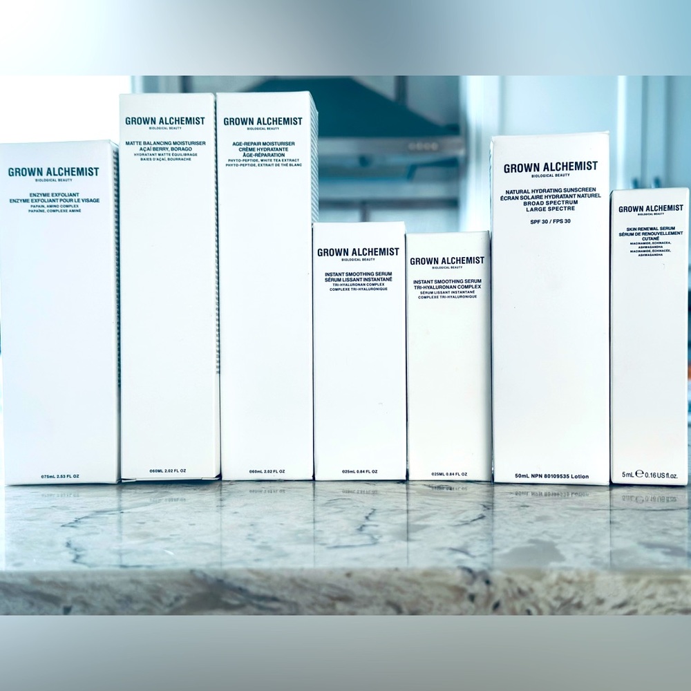 Grown Alchemist Bundle Exfoliant Moisturizer Serum